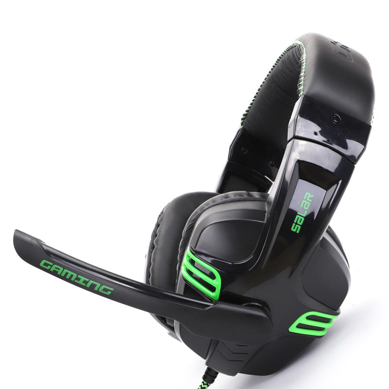 Fone de ouvido para jogos com subwoofer e microfone