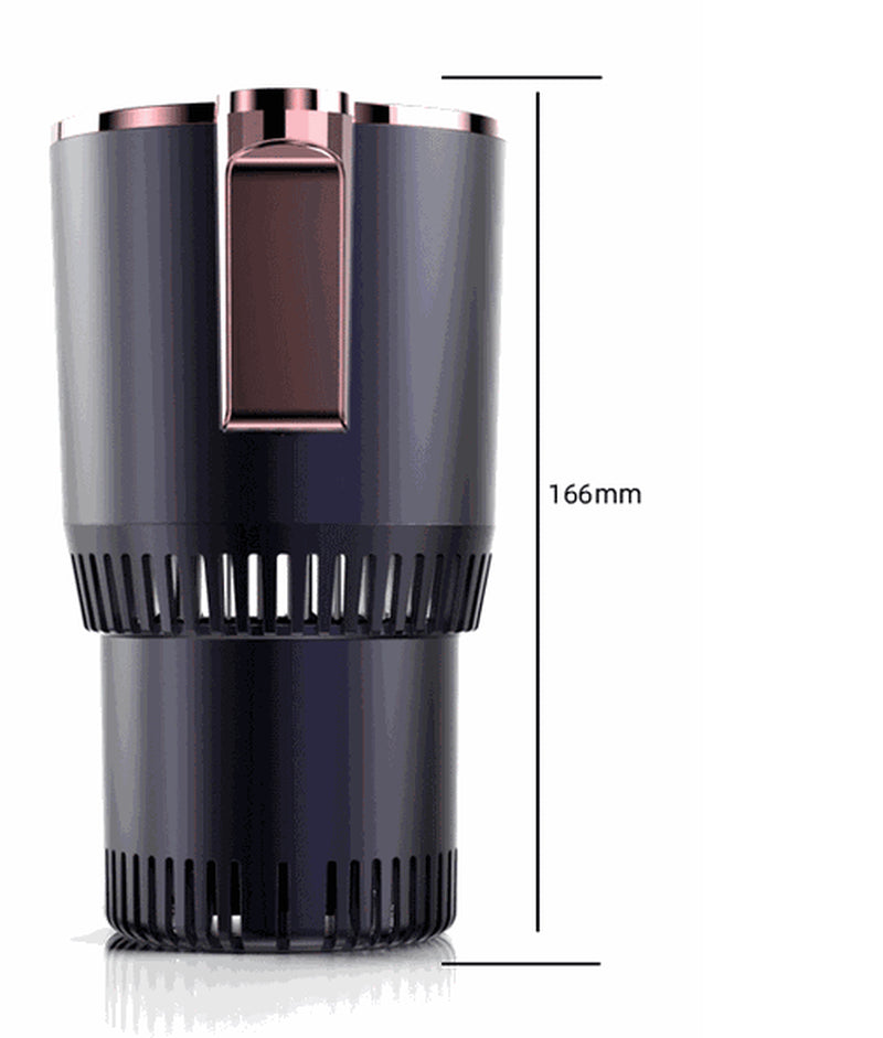 2 em 1 aquecedor de carro com copo de resfriamento 12V suporte de copo inteligente para carro com visor digital de temperatura aquecedor de copo refrigerador mini refrigerador de carro