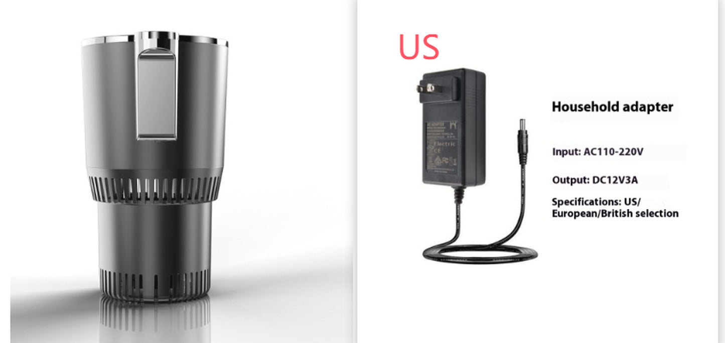 2 em 1 aquecedor de carro com copo de resfriamento 12V suporte de copo inteligente para carro com visor digital de temperatura aquecedor de copo refrigerador mini refrigerador de carro