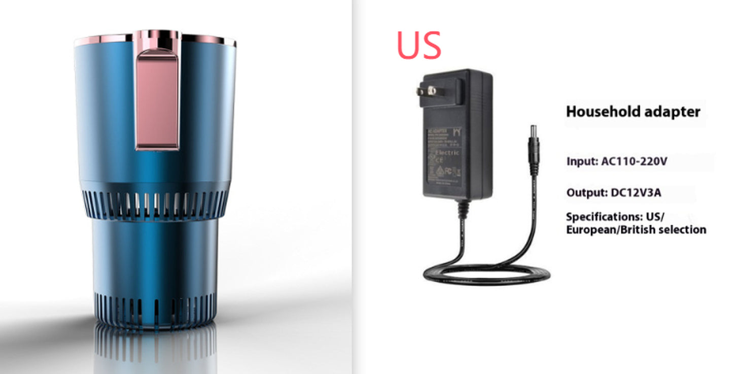 2 em 1 aquecedor de carro com copo de resfriamento 12V suporte de copo inteligente para carro com visor digital de temperatura aquecedor de copo refrigerador mini refrigerador de carro