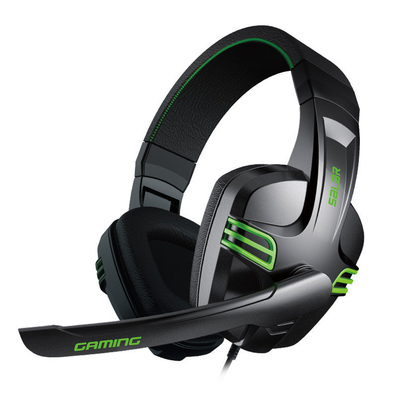 Fone de ouvido para jogos com subwoofer e microfone