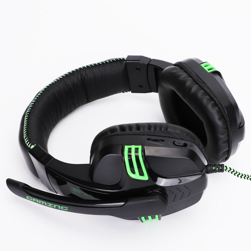 Fone de ouvido para jogos com subwoofer e microfone