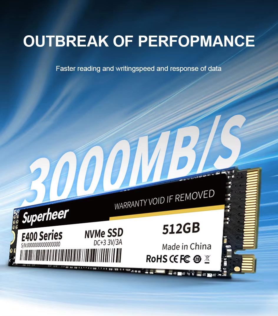 SSD M2 NVME 256 GB 128 GB 512 GB M.2 PCIe 3.0 1 TB Disco rígido 2280 Disco de estado sólido interno para laptop e desktop