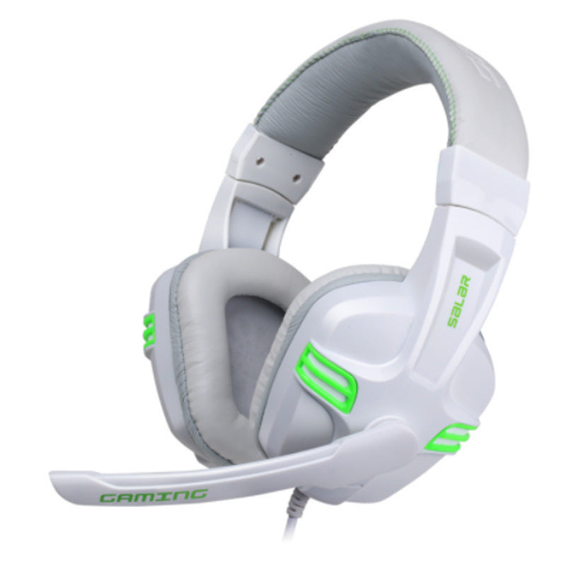 Fone de ouvido para jogos com subwoofer e microfone