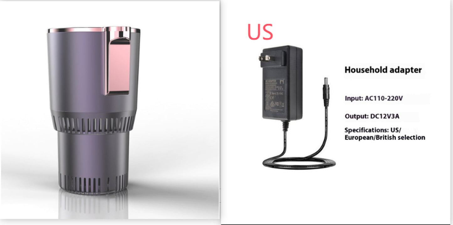 2 em 1 aquecedor de carro com copo de resfriamento 12V suporte de copo inteligente para carro com visor digital de temperatura aquecedor de copo refrigerador mini refrigerador de carro