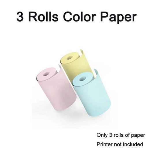 Mini impressora, fabricante de adesivos sem tinta, impressora de bolso pequena com corte gratuito, impressora térmica portátil para diário fotográfico, anotações e memorandos