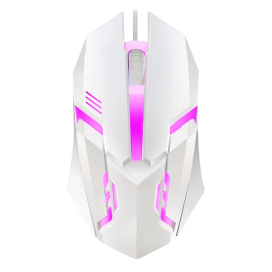 Mouse com fio USB E-Sports, mouse gamer LED colorido com fio de 5000 DPI, mouse óptico com fio para jogos, para desktop, laptop, PC, computador