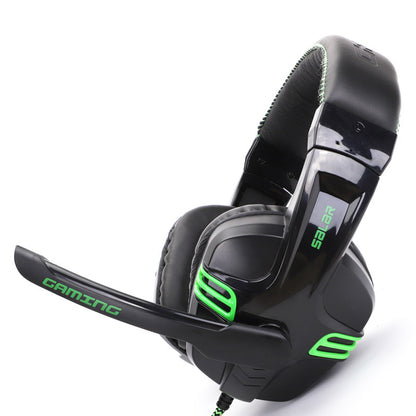 Fone de ouvido para jogos com subwoofer e microfone