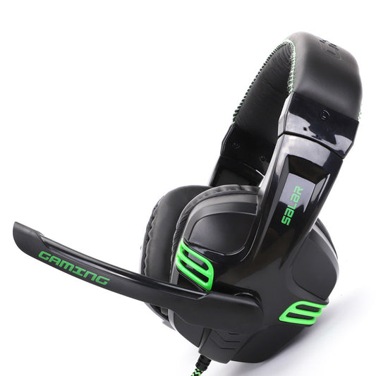 Fone de ouvido para jogos com subwoofer e microfone