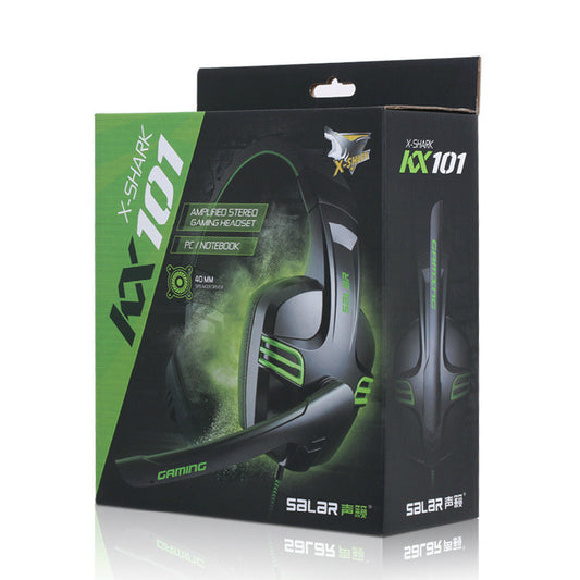 Fone de ouvido para jogos com subwoofer e microfone