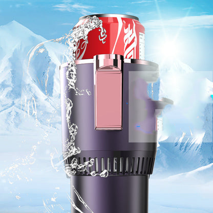 2 em 1 aquecedor de carro com copo de resfriamento 12V suporte de copo inteligente para carro com visor digital de temperatura aquecedor de copo refrigerador mini refrigerador de carro
