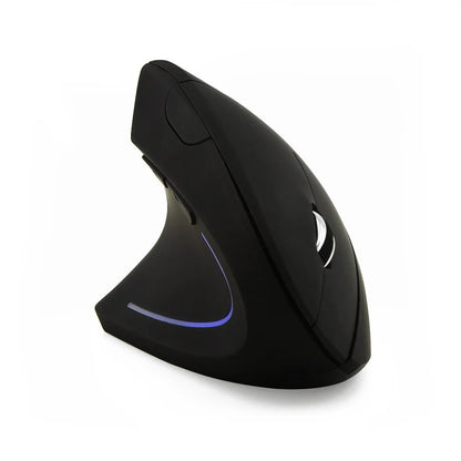 Mouse vertical ergonômico 2.4G sem fio para destros e canhotos, mouse óptico USB 6D para jogos de computador, para laptop e PC